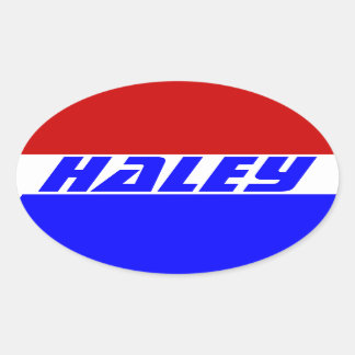 Adesivo Oval Eleições 2024 Próximo Presidente Nikki Haley