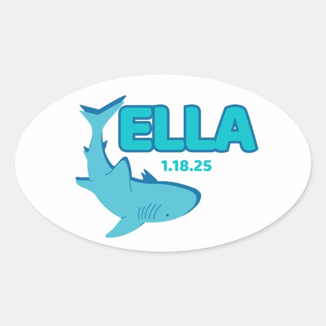 Adesivo Oval Ella Sticker (Frente)