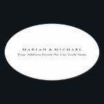 Adesivo Oval Endereço de Nome Profissional Minimalista de Tendê<br><div class="desc">Aqueles que o veem dirão que design simples e não conseguirão tirar os olhos deste produto. É um design muito elegante,  muito estético e muito simples e perfeito. Com tal simplicidade,  você refletirá imediatamente qual a boa personalidade que tem e a sensibilidade em seu trabalho.</div>