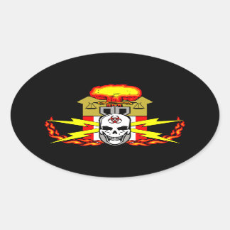 Adesivo Oval EOD, Policial Policial