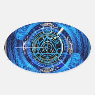 Adesivo Oval Esotérico Eldritch