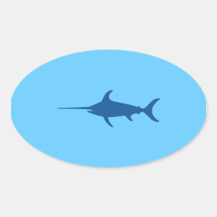 Adesivo Oval Espadim Azul
