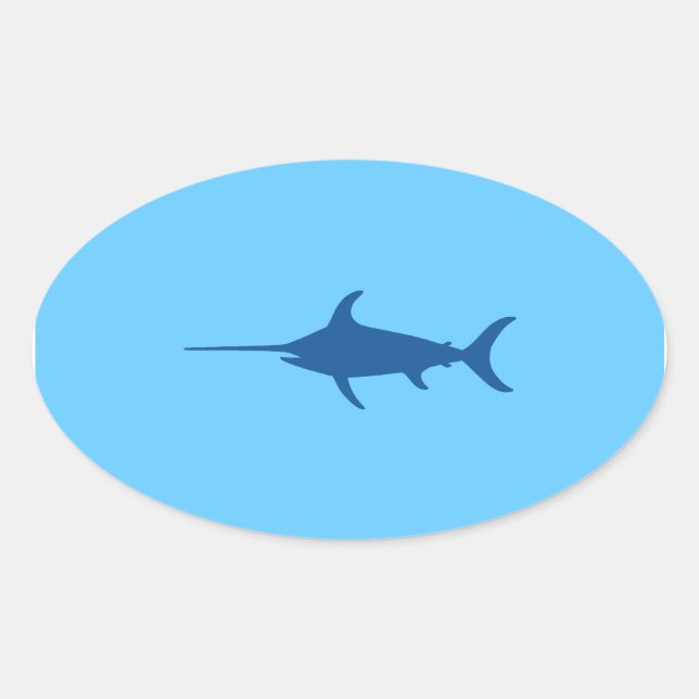 Adesivo Oval Espadim Azul (Frente)