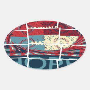 Adesivo Oval Espero ser o milagre belo e inspirador