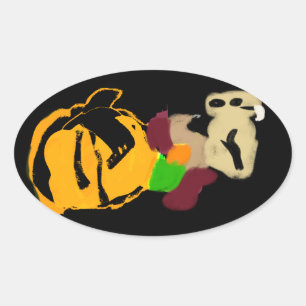 Adesivo Oval Esquilo confortável