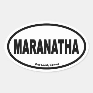 Adesivo Oval Estilo do euro de Maranantha