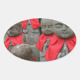 Adesivo Oval Estilo Japonês Deity Of Children - Deity Do Guardi