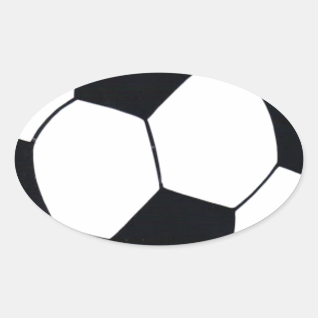 Adesivo Oval Eu adoro futebol (futebol) coração do jogo: Eu ado (Frente)