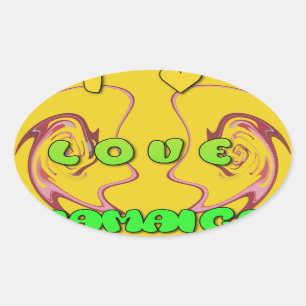 Adesivo Oval Eu amo Jamaica.png