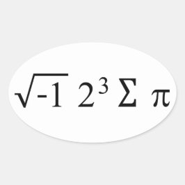 Adesivo Oval Eu Comi Algum Humor De Math Pie