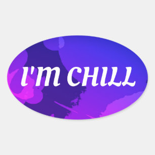 Adesivo Oval Eu sou FRIO