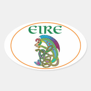 Adesivo Oval Euroval Ireland Car Sticker