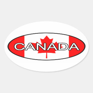 Adesivo Oval Eurovinheta do Canadá