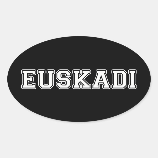 Adesivo Oval Euscadi (Frente)