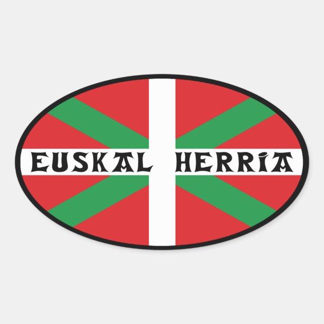 Adesivo Oval Euskal Herria Sticker (Frente)