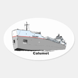 Adesivo Oval Excelentes Lagos Freighter Calumet ex-Roesch