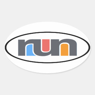 Adesivo Oval Executar Vinheta de Carro Oval