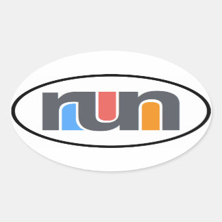 Adesivo Oval Executar Vinheta de Carro Oval