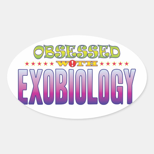 Adesivo Oval Exobiologia 2 Obcecada (Frente)