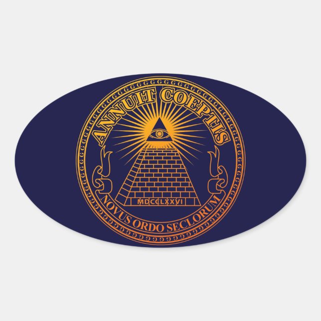 Adesivo Oval Eye of Providence 3 (Frente)