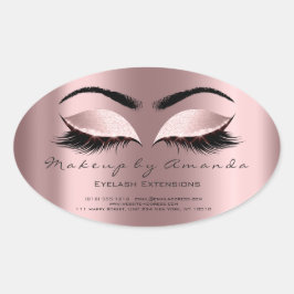 Adesivo Oval Eyelash Extension Makeup Artist Beaust Princess