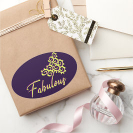 Adesivo Oval Fab Iz, Como Vinheta Oval Fab Duz