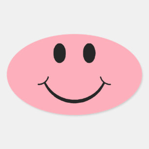 Adesivo Oval Face feliz