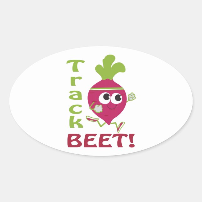 Adesivo Oval Faixa de Beet (Frente)