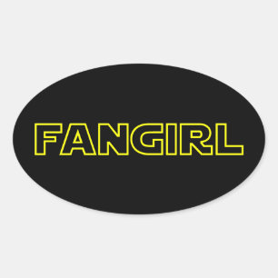 ADESIVO OVAL FANGIRL