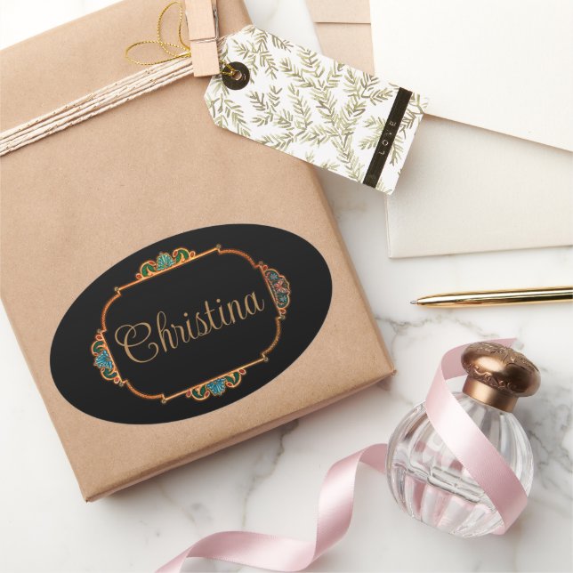 Adesivo Oval Fantasia de Leitura Mágica Personalizada (Presentear)