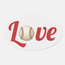 Adesivo Oval Favor de Casamento de Amor com Esporte do Tema Bas