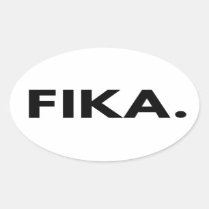 Adesivo Oval Fika Bold Oval Sticker
