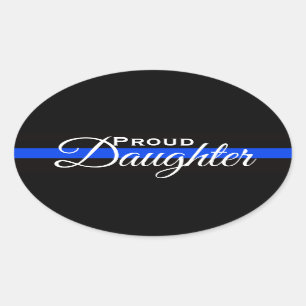 ADESIVO OVAL FILHA ORGULHOSA OVAL BUMPER STICKER