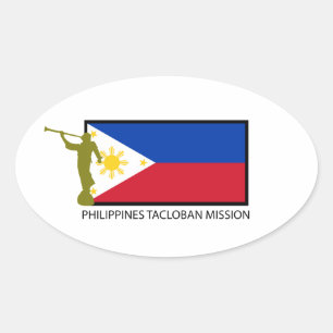 Adesivo Oval FILIPINAS TACLOBAN Mmission LDS CTR