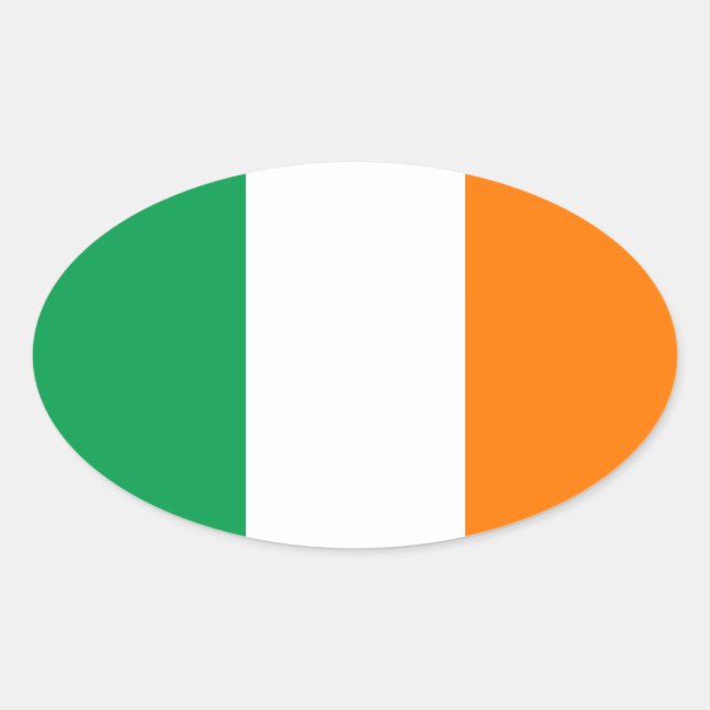 Adesivo Oval Flag of Ireland Oval Sticker (Frente)