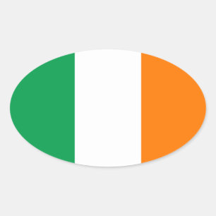 Adesivo Oval Flag of Ireland Oval Sticker