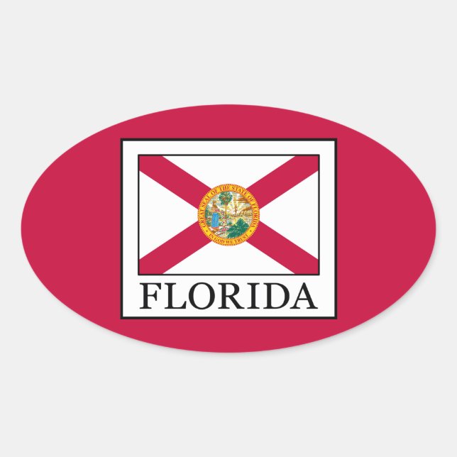 Adesivo Oval Flórida (Frente)