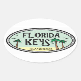 Adesivo Oval Florida Keys