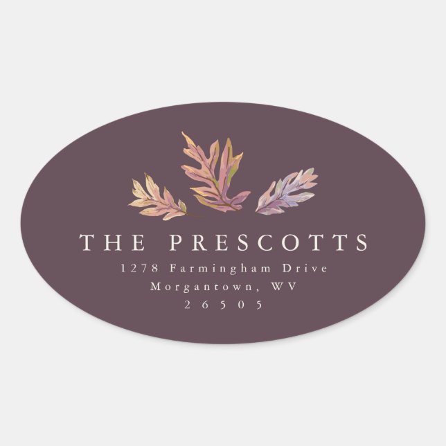 Adesivo Oval Folga o endereço de devolução (Frente)