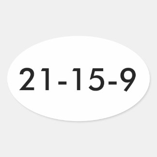 Adesivo Oval Fran WOD 21 15 9