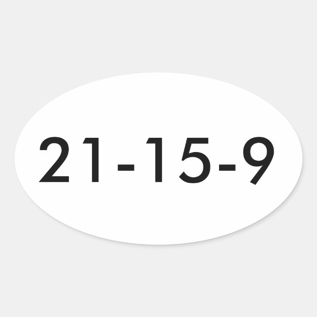 Adesivo Oval Fran WOD 21 15 9 (Frente)