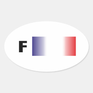 Adesivo Oval França - France Kleber