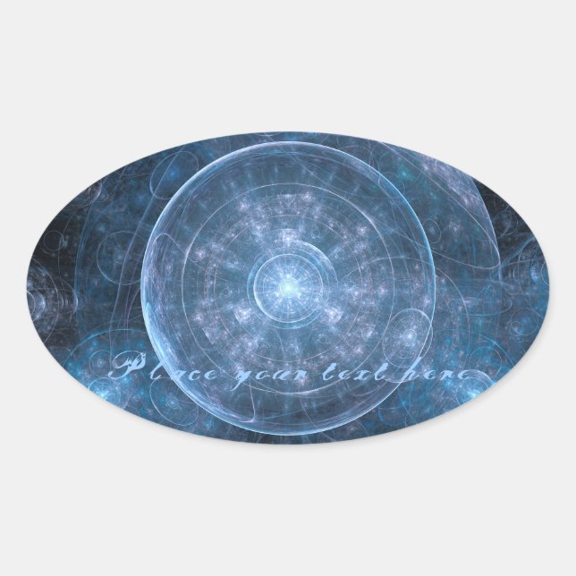 Adesivo Oval Fundo Cosmos 001 (Frente)