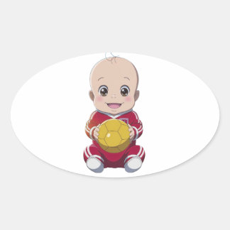 Adesivo Oval Futebol amado