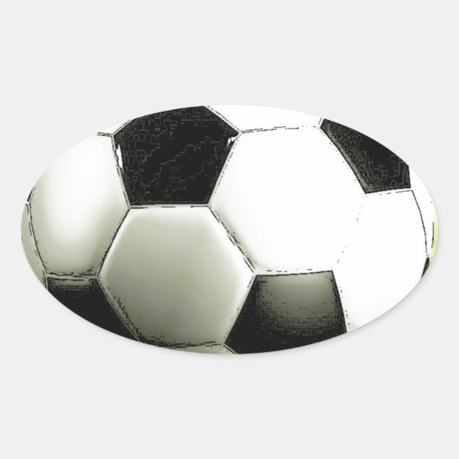 Adesivo Oval Futebol - Futebol (Frente)