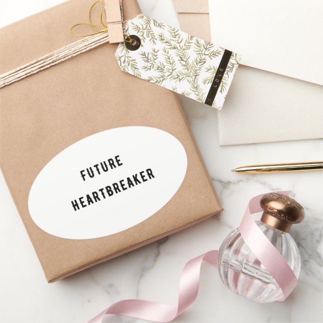 Adesivo Oval Futuro Coração (Presentear)