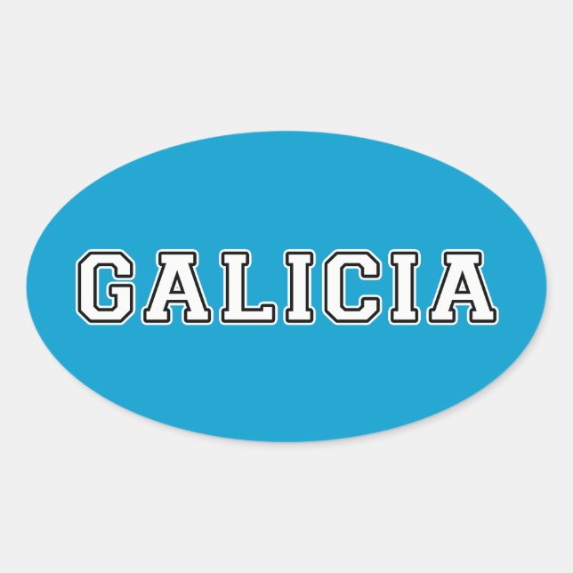 Adesivo Oval Galiza (Frente)