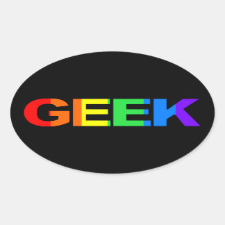 Adesivo Oval Geeky e Queer As.
