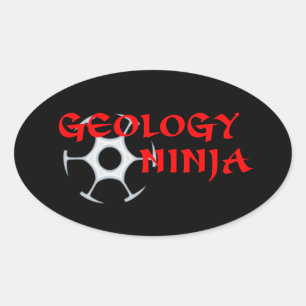 Adesivo Oval Geology Ninja