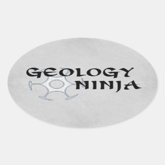 Adesivo Oval Geology Ninja Sticker